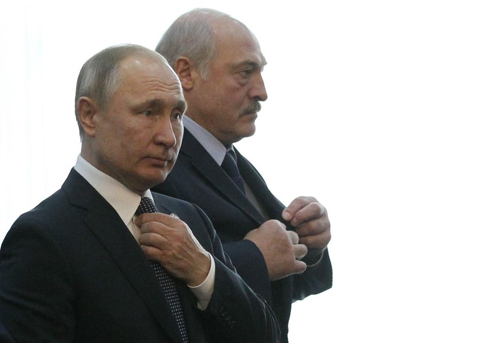 Олександр Лукашенко та Володимир Путін