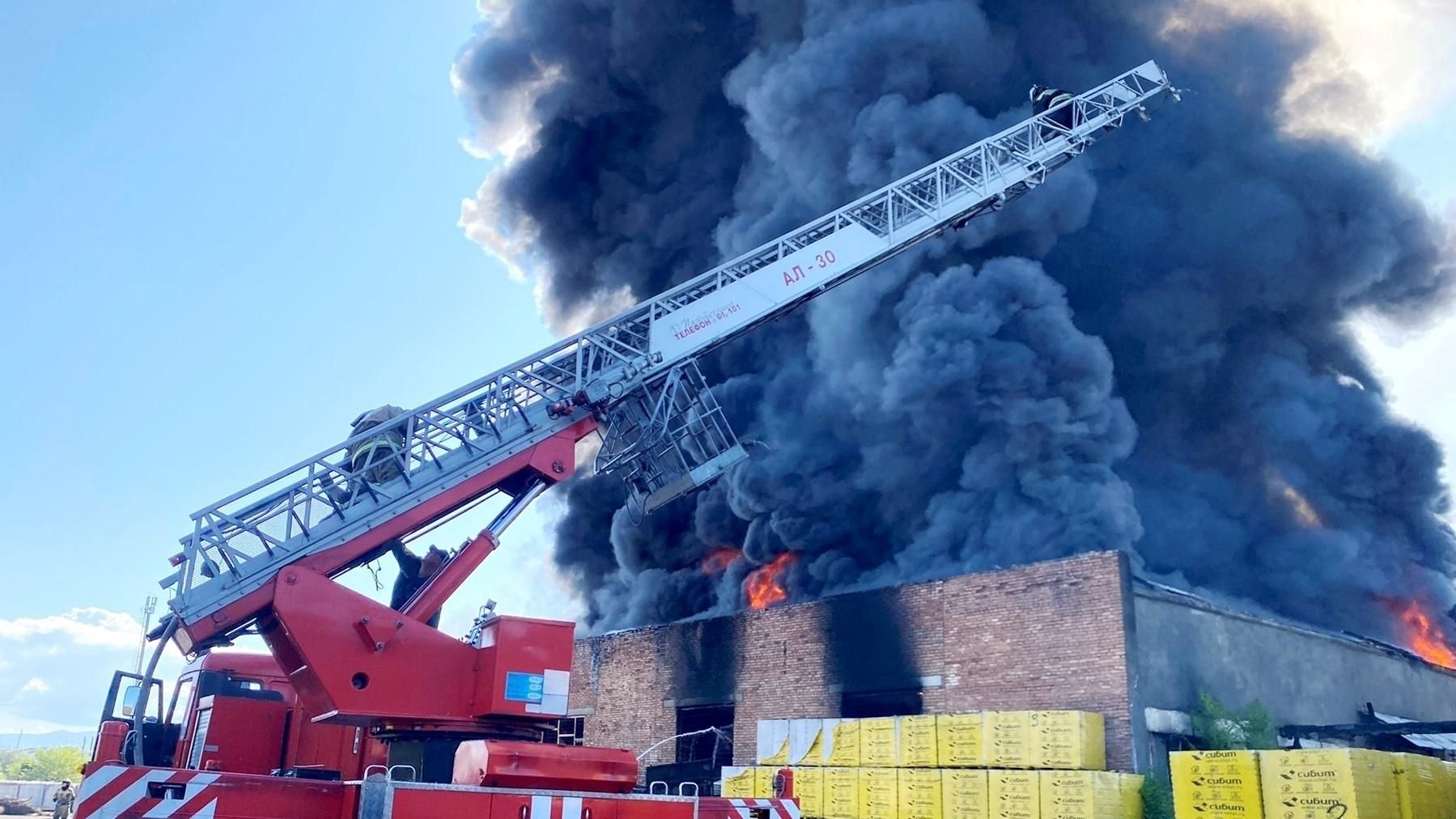 Пожар в Кызыле Пожар в Кызыле