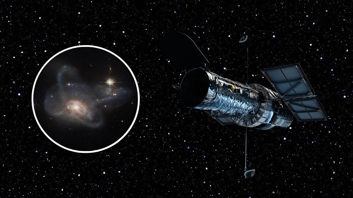 Незвичне злиття розгалужених галактик на вражаючому фото телескопа "Габбл" - Техно