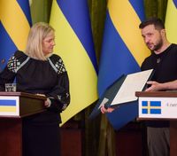 Зеленский встретился с премьер-министром Швеции Магдаленой Андерссон