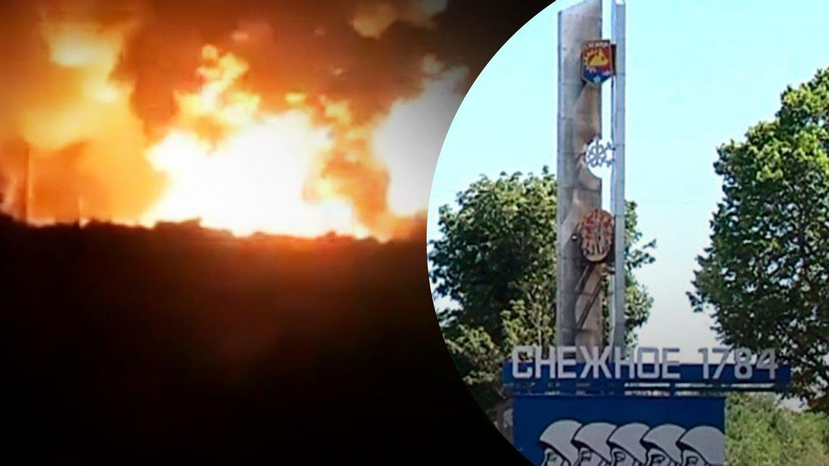 Уничтожение состава российских боеприпасов в Донецкой области