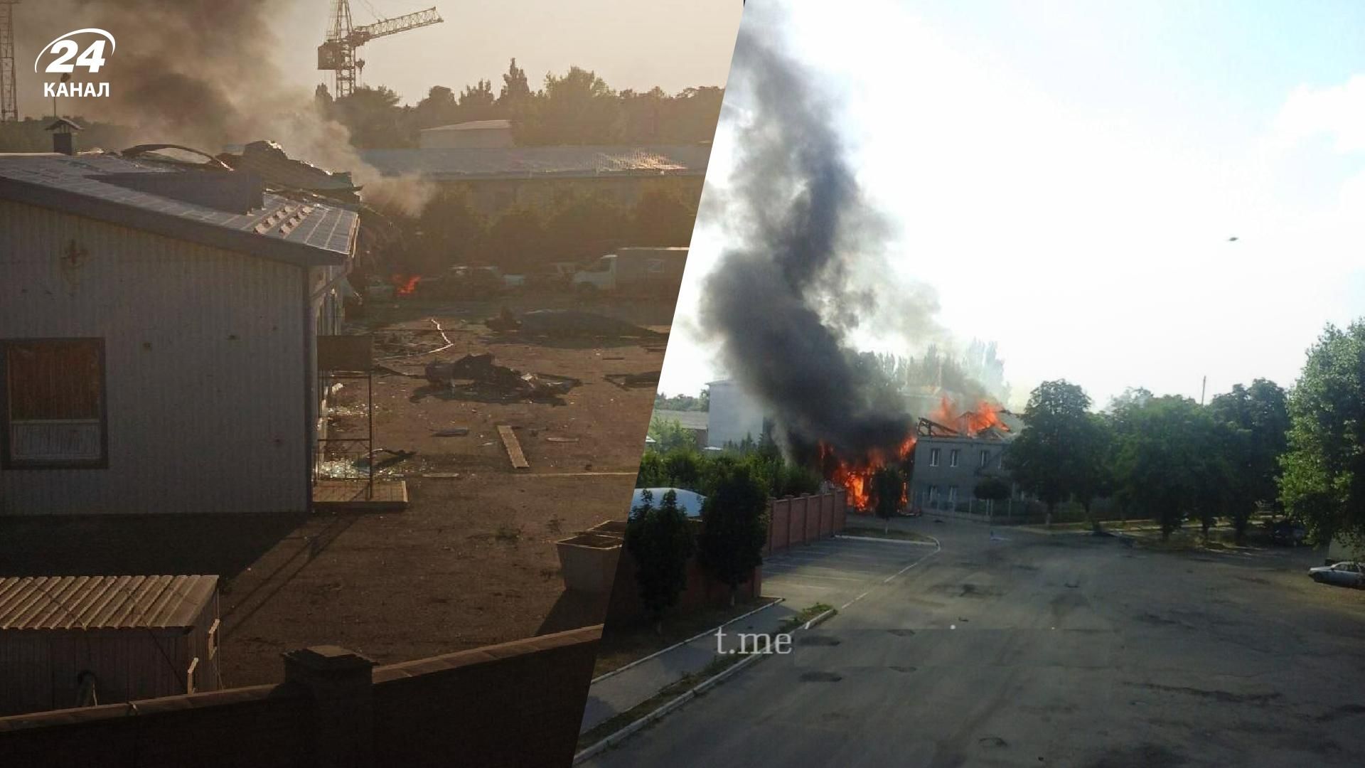 В окупованій Ясинуватій хлопки - влучили в гуртожиток з російськими окупантами - 24 Канал В окупованій Ясинуватій хлопки - влучили в гуртожиток з російськими окупантами - 24 Канал