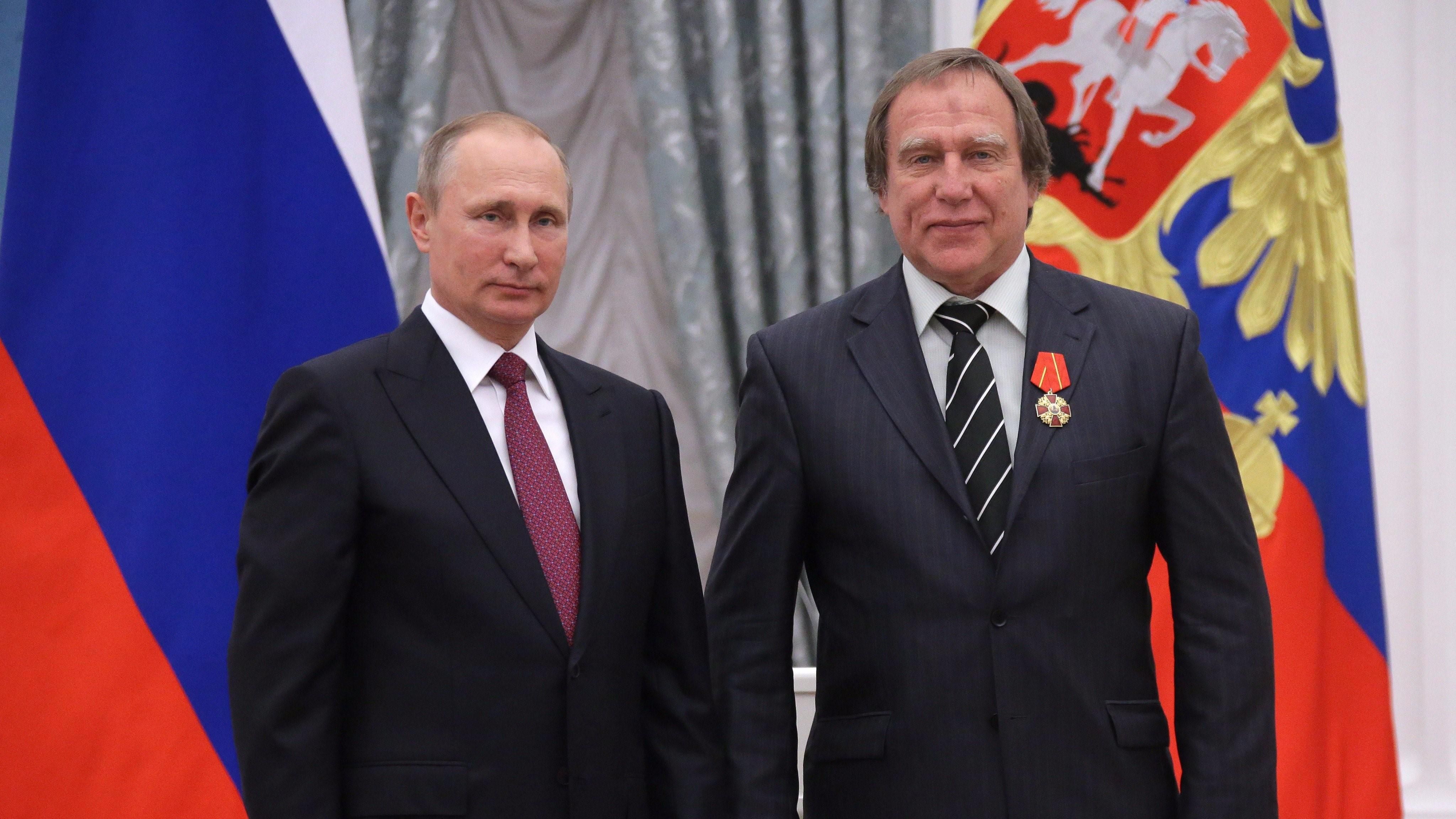 Владимир Путин с кумом Сергеем Ролдугиным