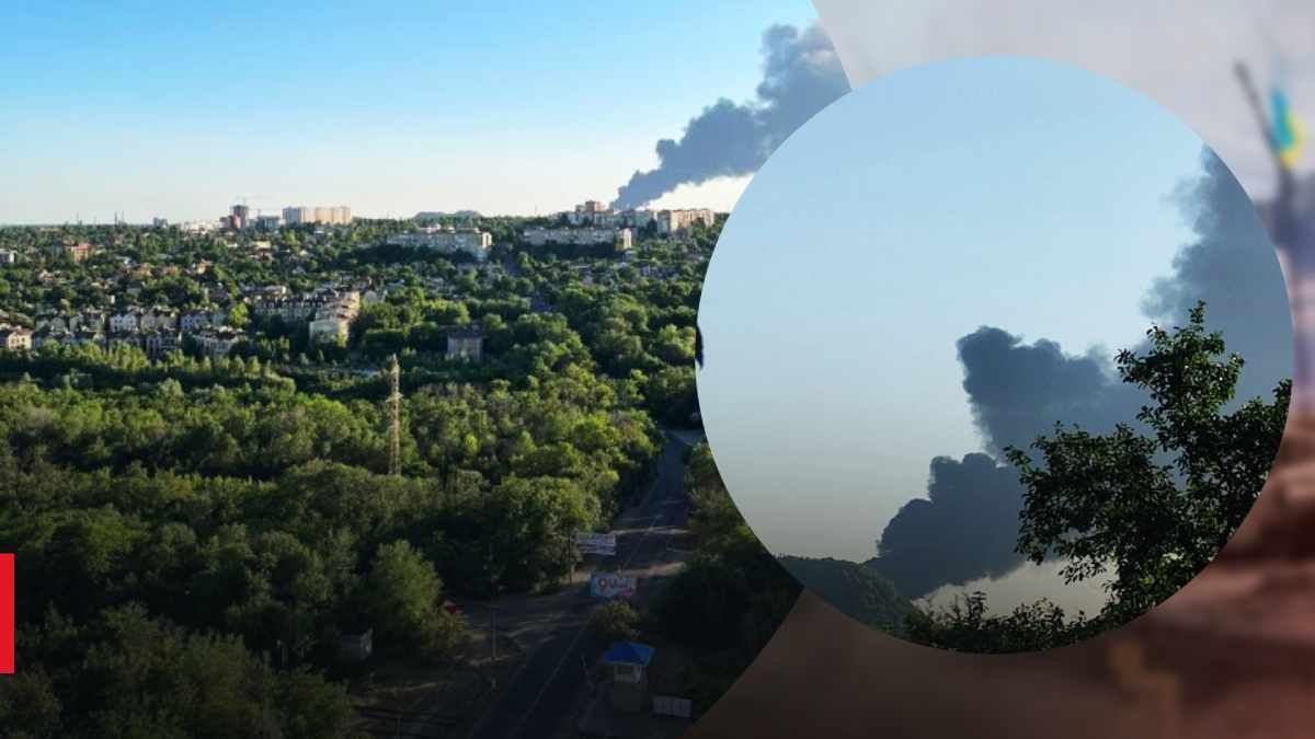 В Донецке горит нефтебаза 07.07.2022 - фото, видео В Донецке горит нефтебаза 07.07.2022 - фото, видео