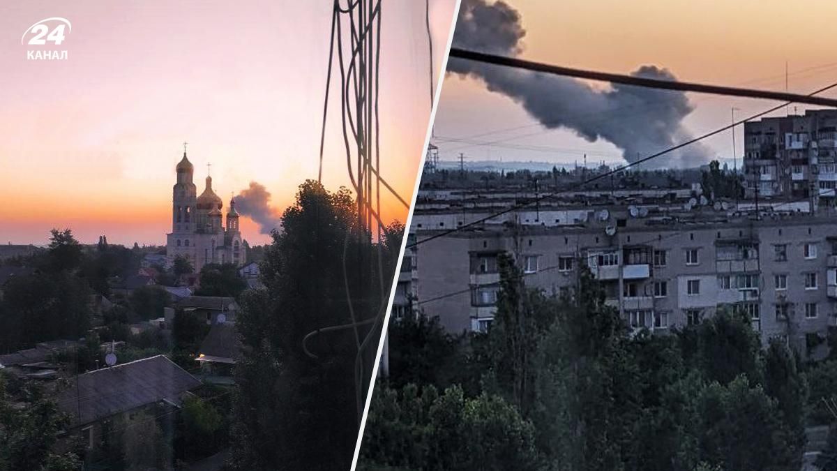 Возле Чернобаевки слышали взрывы, в Новой Каховке звучала сирена и видели столбы дыма Возле Чернобаевки слышали взрывы, в Новой Каховке звучала сирена и видели столбы дыма