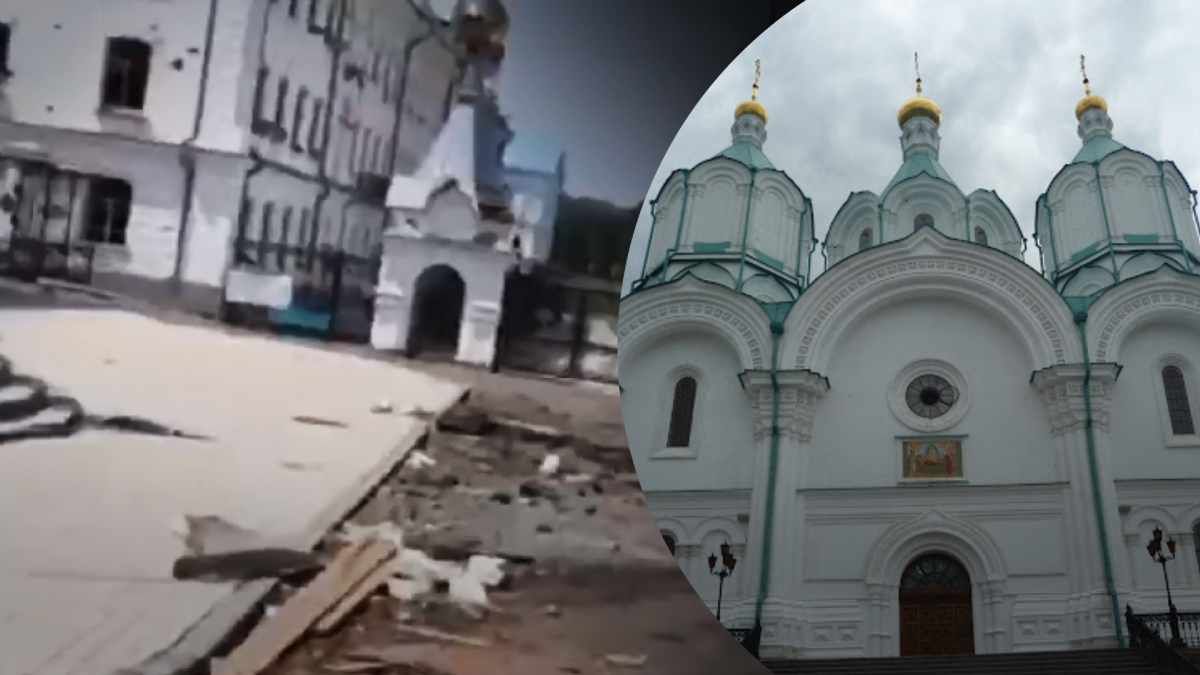 Как выглядит Святогорская лавра после обстрелов россиян - видео - 24 Канал Как выглядит Святогорская лавра после обстрелов россиян - видео - 24 Канал