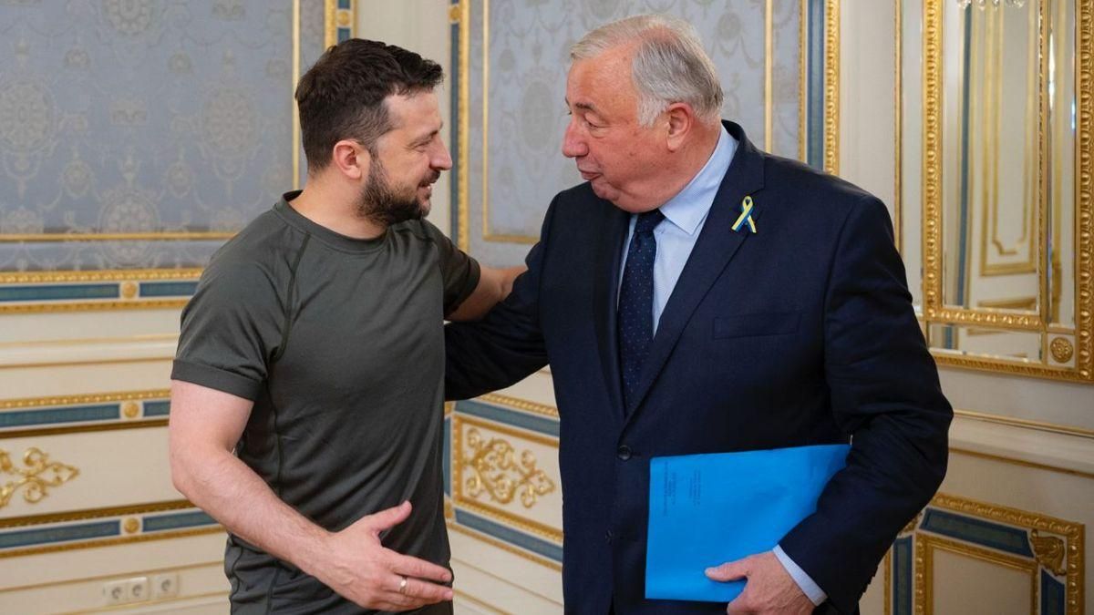 Голова Сенату Франції Жерар Ларше зустрівся із Зеленським - фото та відео - 24 Канал Голова Сенату Франції Жерар Ларше зустрівся із Зеленським - фото та відео - 24 Канал