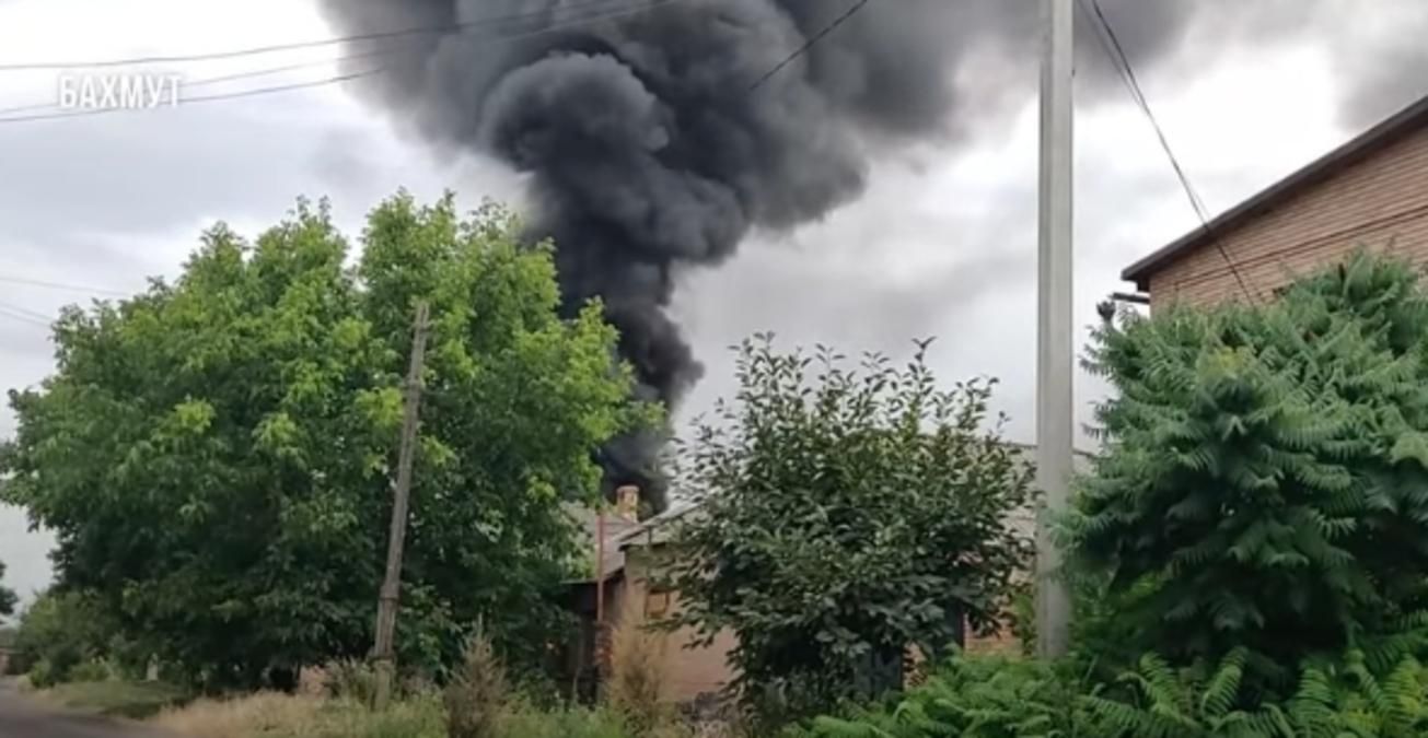 Пожежа в Бахмуті