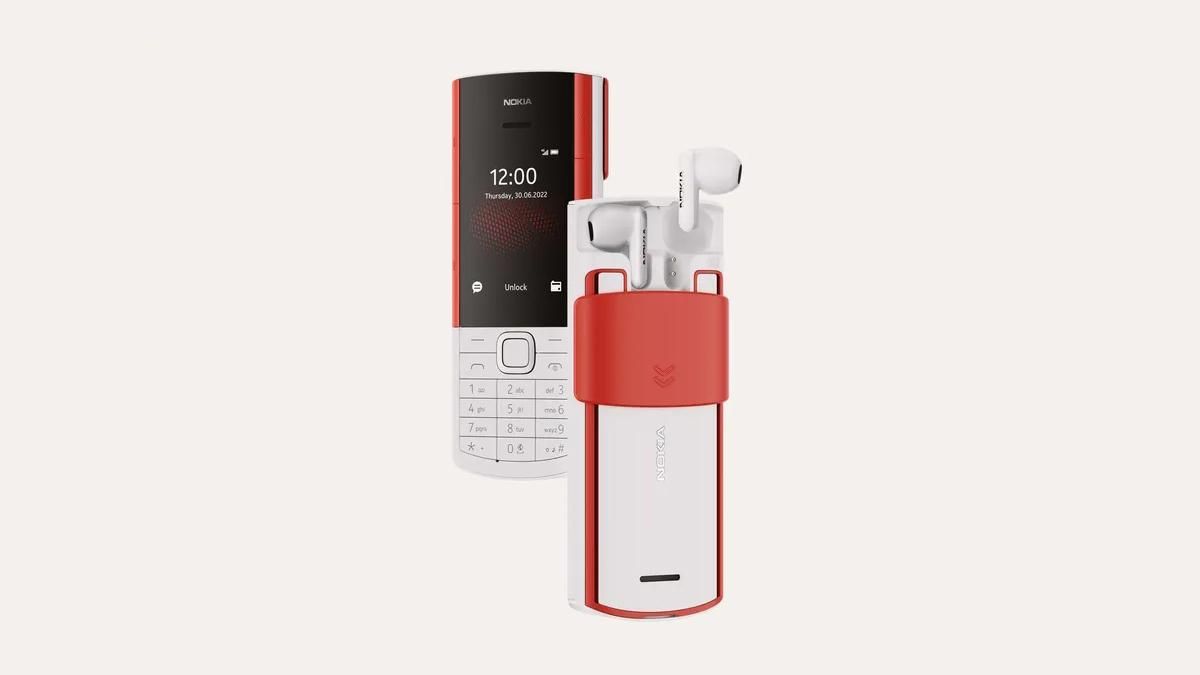 Nokia выпустила кнопочный телефон со встроенным чехлом для наушников и с ними же в комплекте - Техно