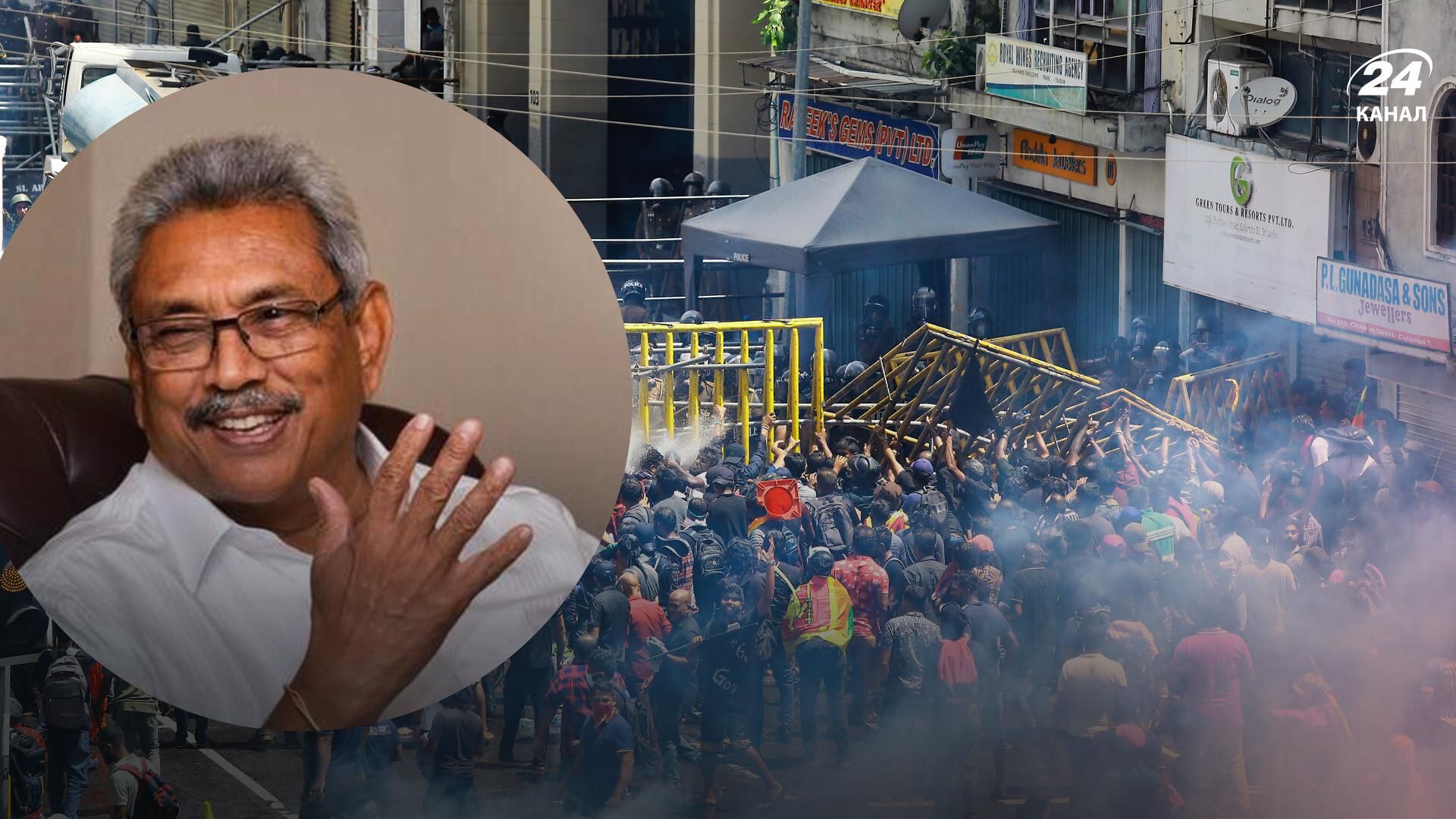Протесты в Шри-Ланке - президент Раджапакса сбежал на Мальдивы с супругой Протесты в Шри-Ланке - президент Раджапакса сбежал на Мальдивы с супругой