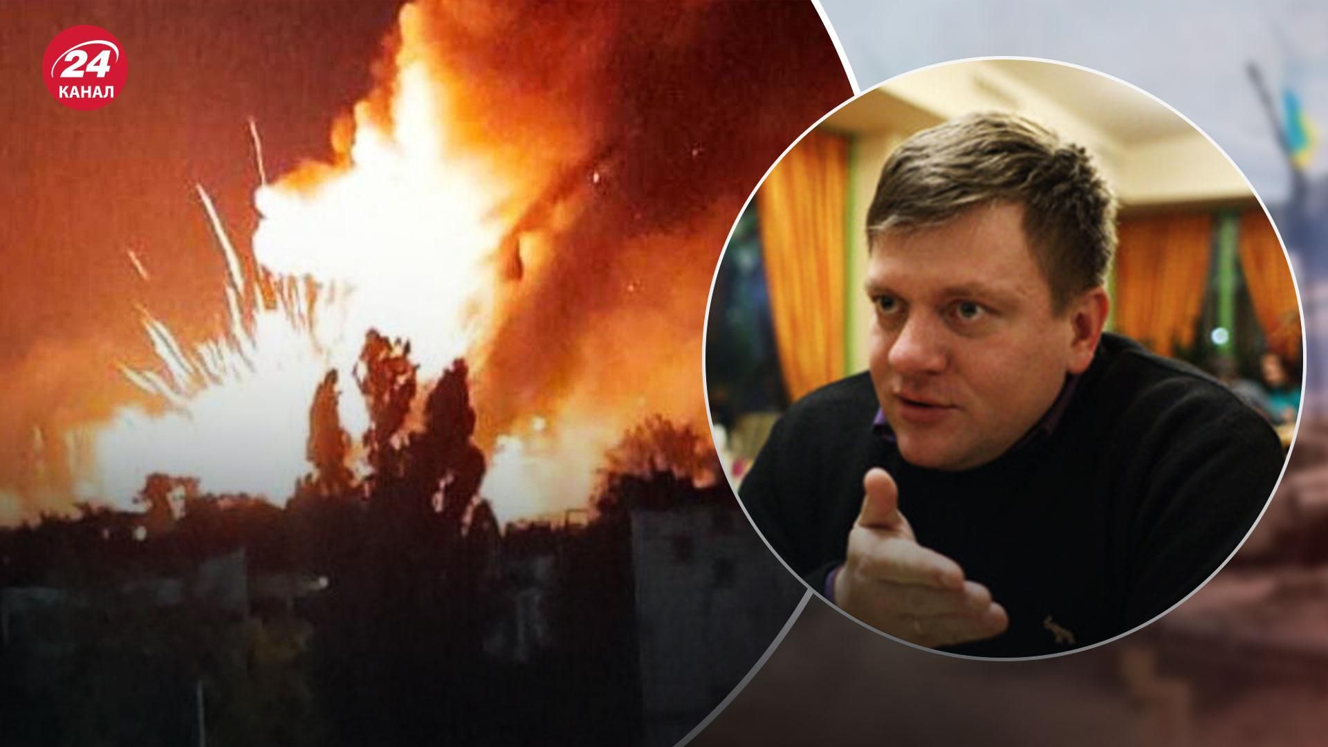 Попович прокомментировал уничтожение складов с боеприпасами