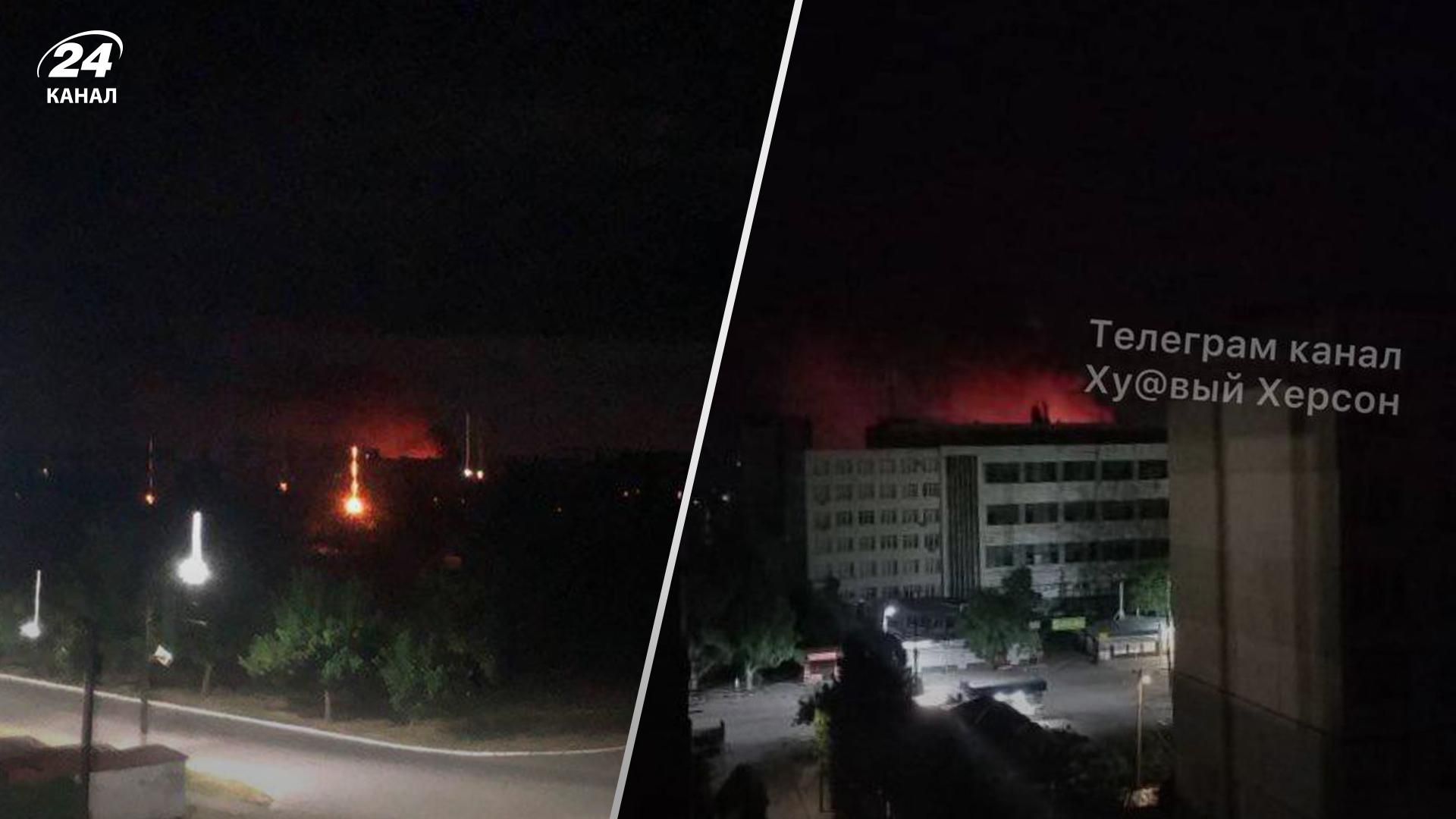 В Новой Каховке 13 июля 2022 года снова взрывы – возможно детонируют вражеские склады В Новой Каховке 13 июля 2022 года снова взрывы – возможно детонируют вражеские склады