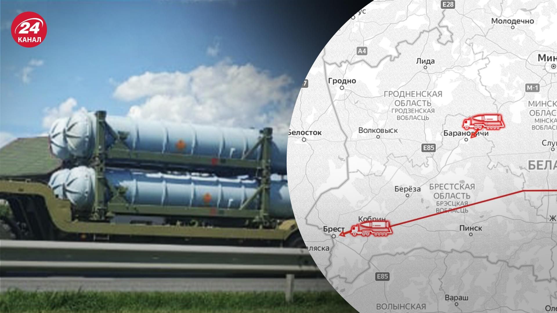 В Беларуси в направлении аэродрома барановичи двигались тягачи с ракетами