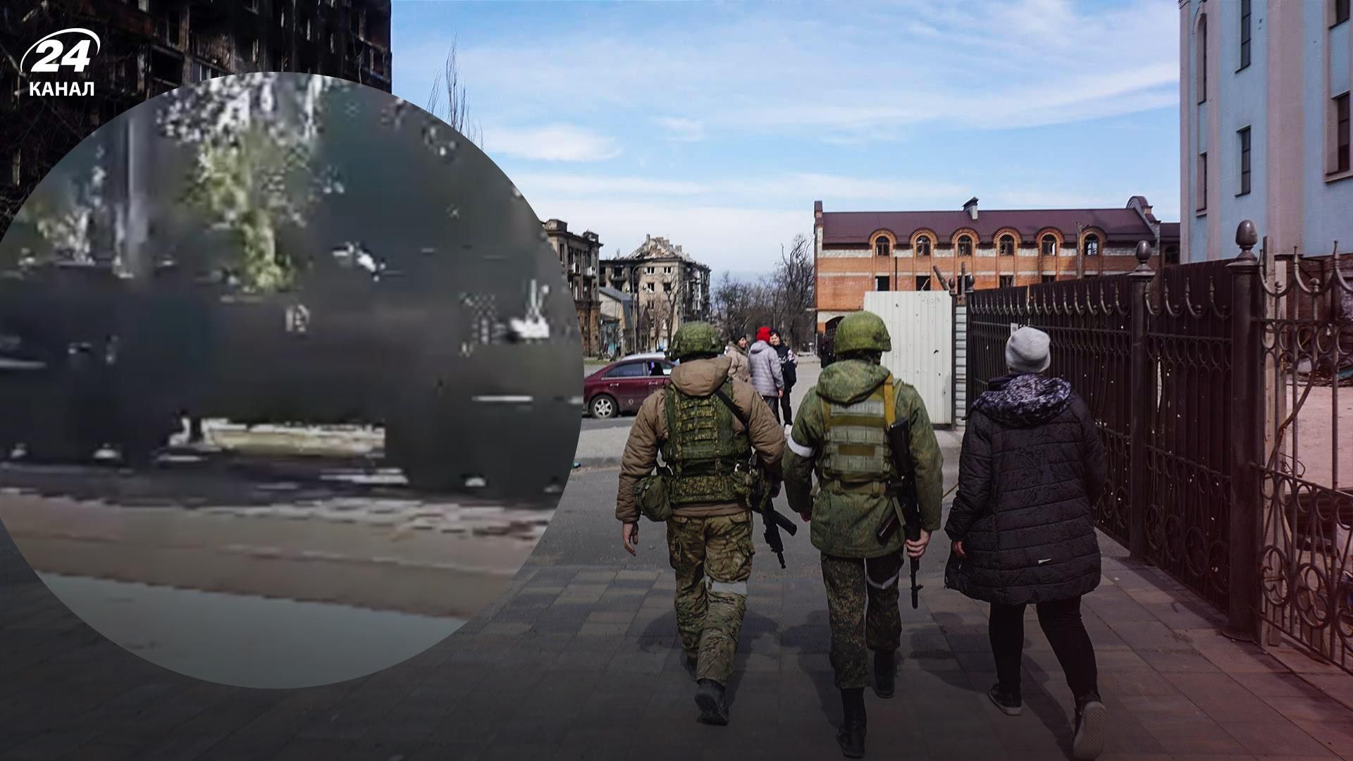 Через Маріуполь до Запоріжжя суне ворожа техніка - відео пересування колони Через Маріуполь до Запоріжжя суне ворожа техніка - відео пересування колони