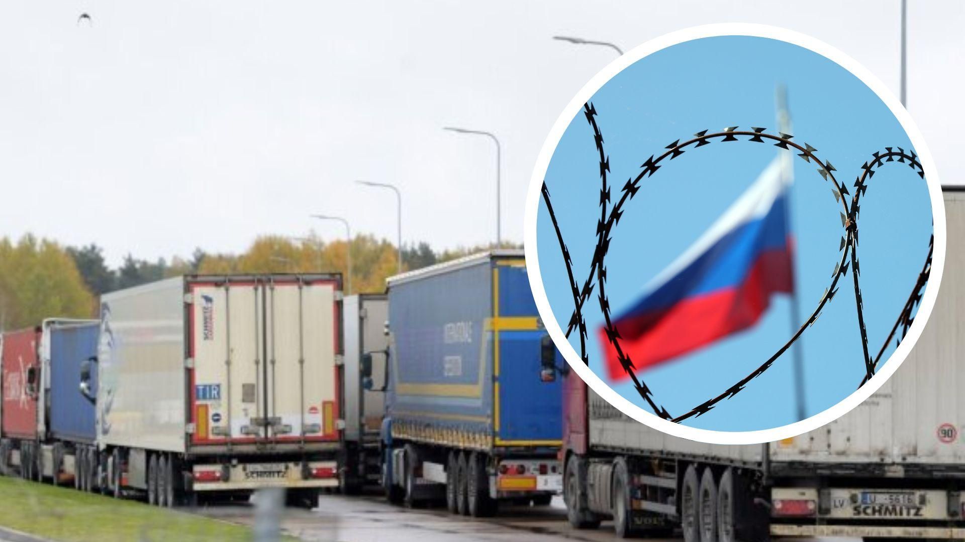 російські водії хочуть провезти підсанкційні товари