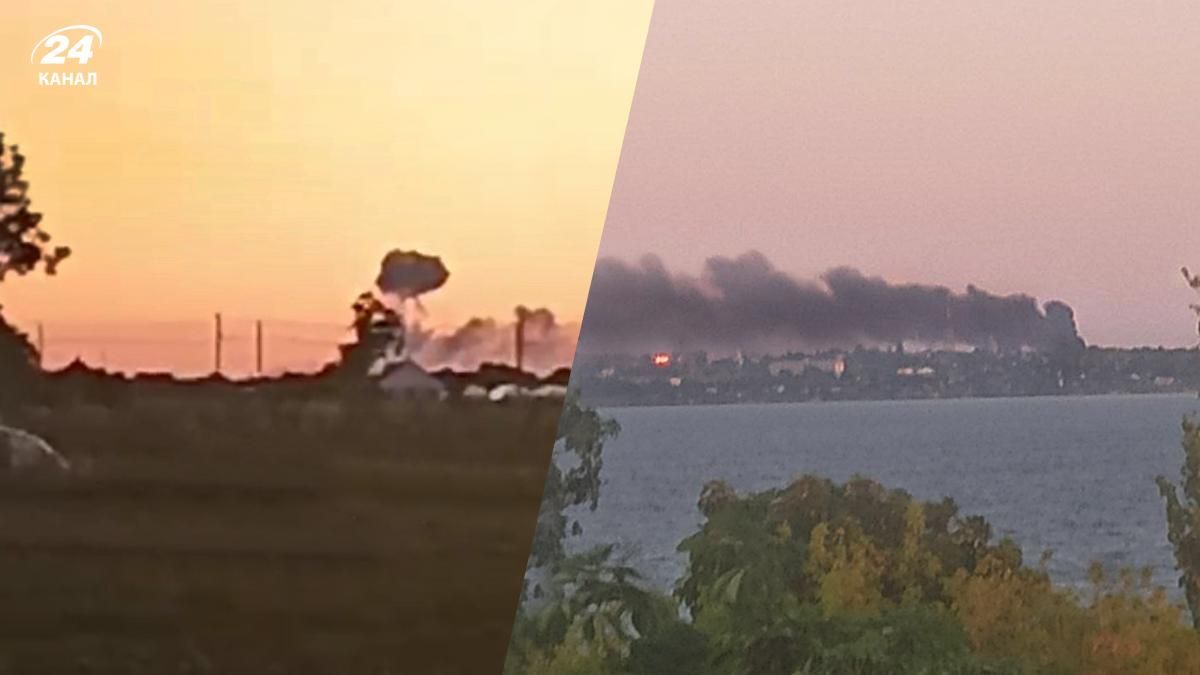 У Новій Каховці знищили склад боєприпасів Росії У Новій Каховці знищили склад боєприпасів Росії