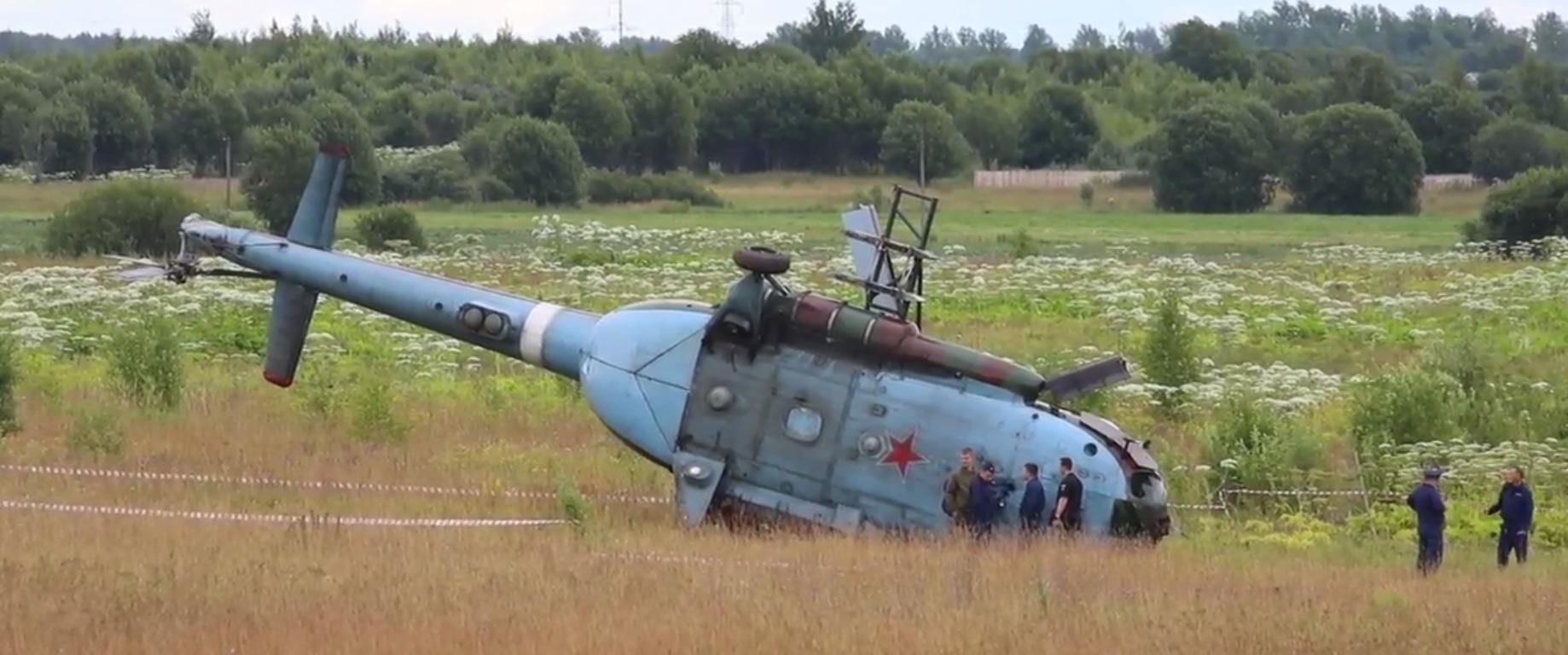 Втрати ворога - аварія гелікоптера в Ленінградській області Росії - фото