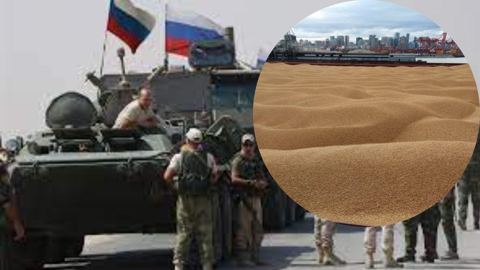 россияне продолжают воровать украинское зерно