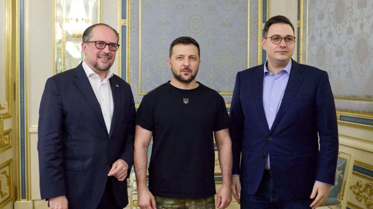 Зеленский встретился с главами МИД Австрии и Чехии - говорили о пути в ЕС - 24 Канал Зеленский встретился с главами МИД Австрии и Чехии - говорили о пути в ЕС - 24 Канал