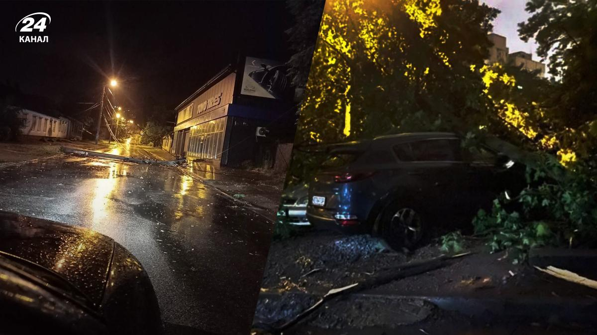 В Днепре началась гроза ночью