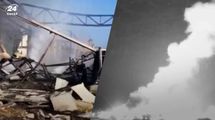 Окупанти повністю знищили великий гуманітарний склад у Миколаєві: влучання потрапило на відео