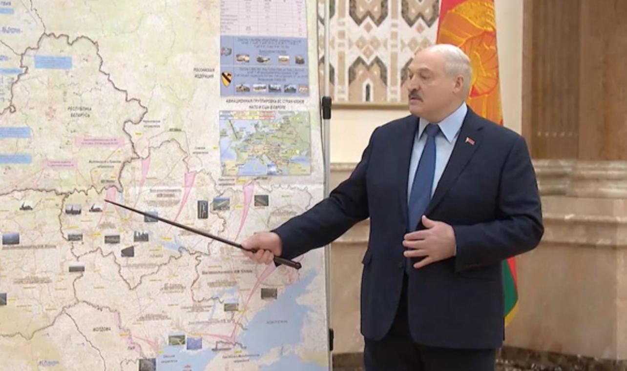 лукашенко таки показал, откуда готовился нападение на Беларусь
