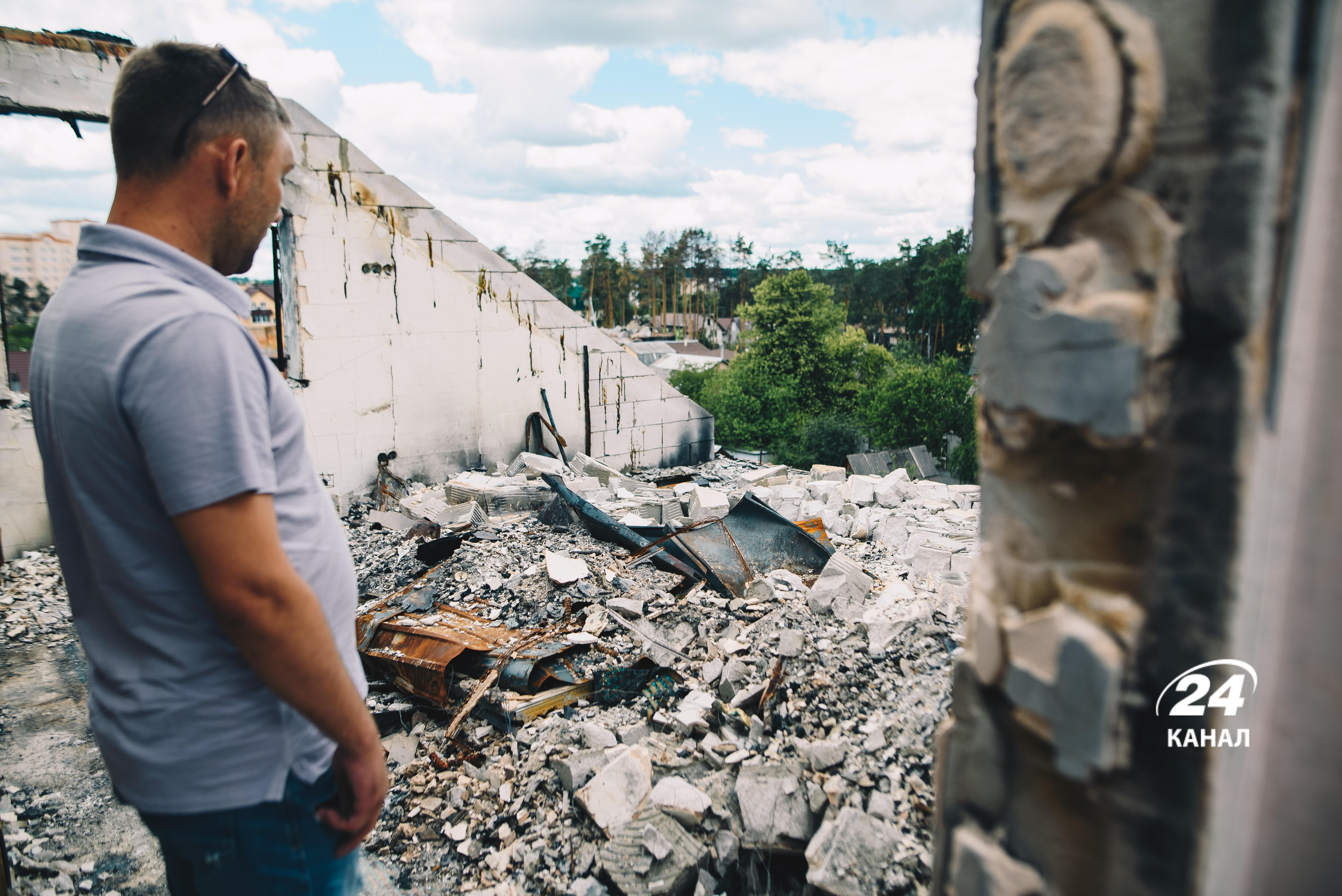 Зруйнований будинок в Ірпені Зруйнований будинок в Ірпені