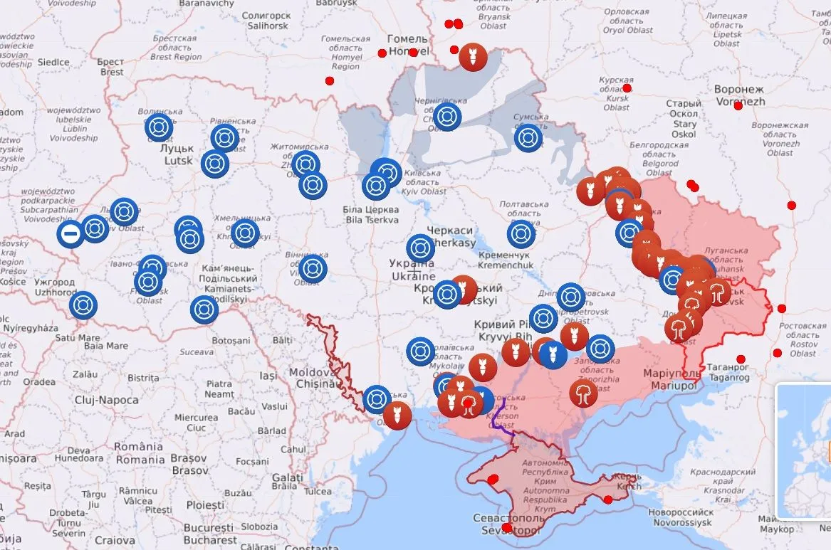 карта бойових дій на 24 липня карта бойових дій на 24 липня