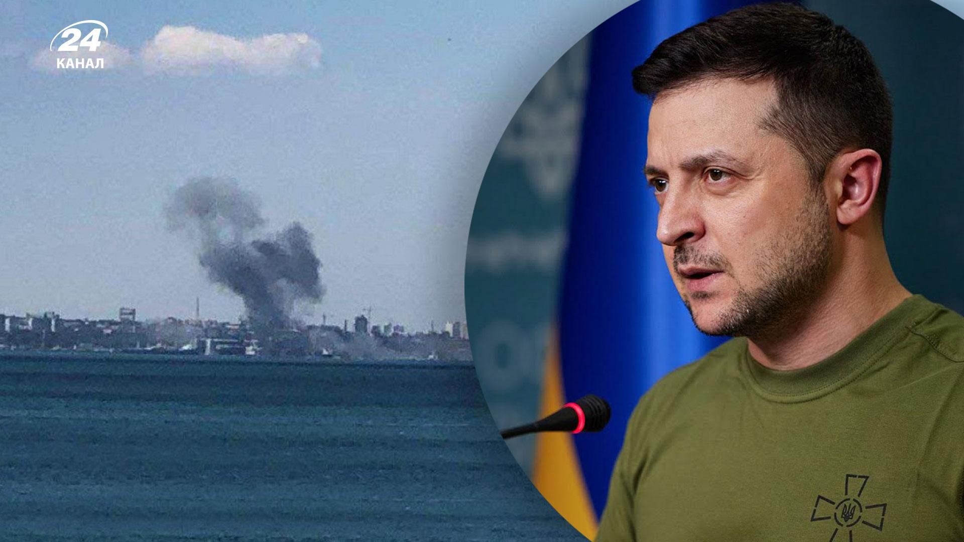 Зеленский отреагировал на ракетный удар по одесскому порту