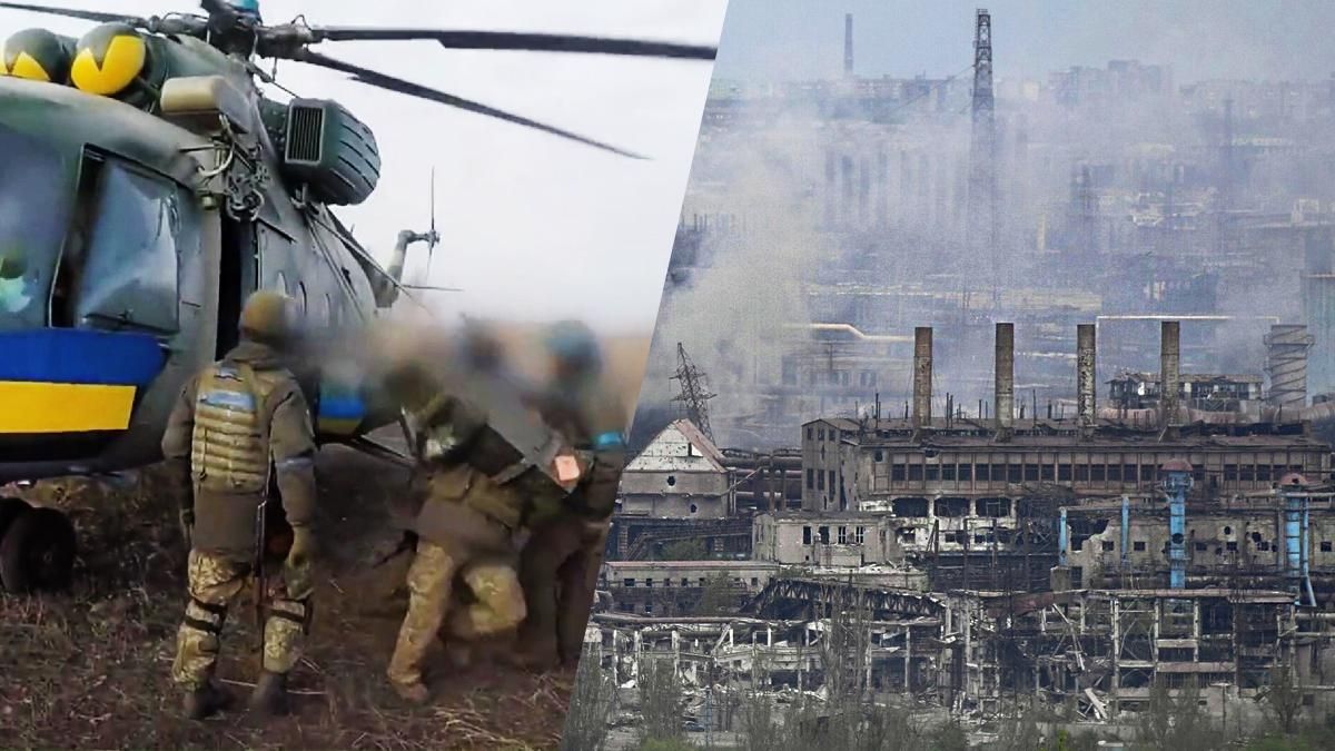 Рідкісні кадри десанту на Азовсталь Рідкісні кадри десанту на Азовсталь