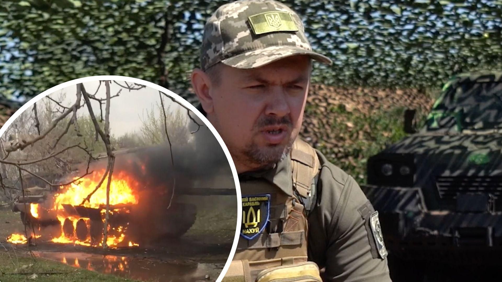 Пограничник рассказал, как подбил вражеский танк - видео с горящим танком