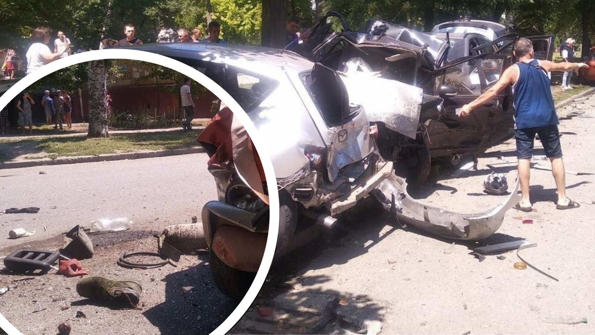 У Запоріжжі масштабна аварія У Запоріжжі масштабна аварія