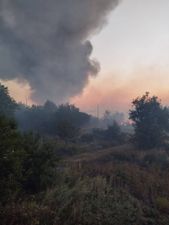 В Иловайске была "селитра" на базе оккупантов: трассу из города перекрыли, пожар продолжается