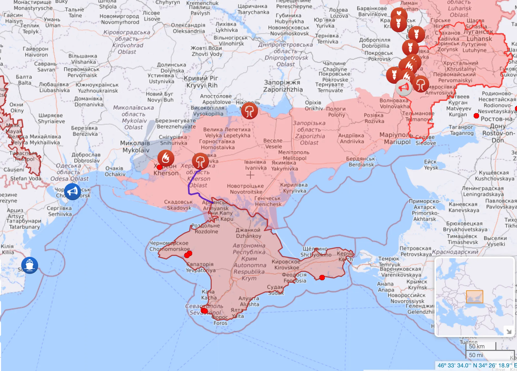 Ситуація на Півдні України 