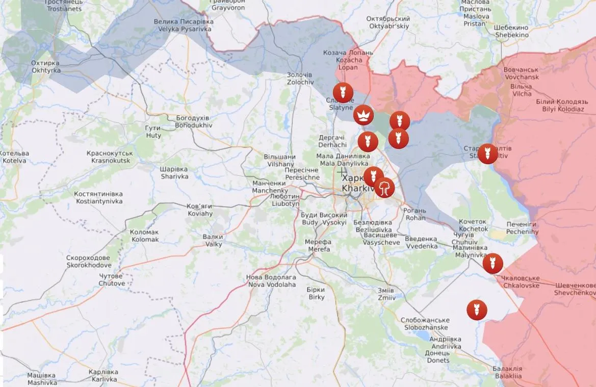 Карта Харківщина Карта Харківщина