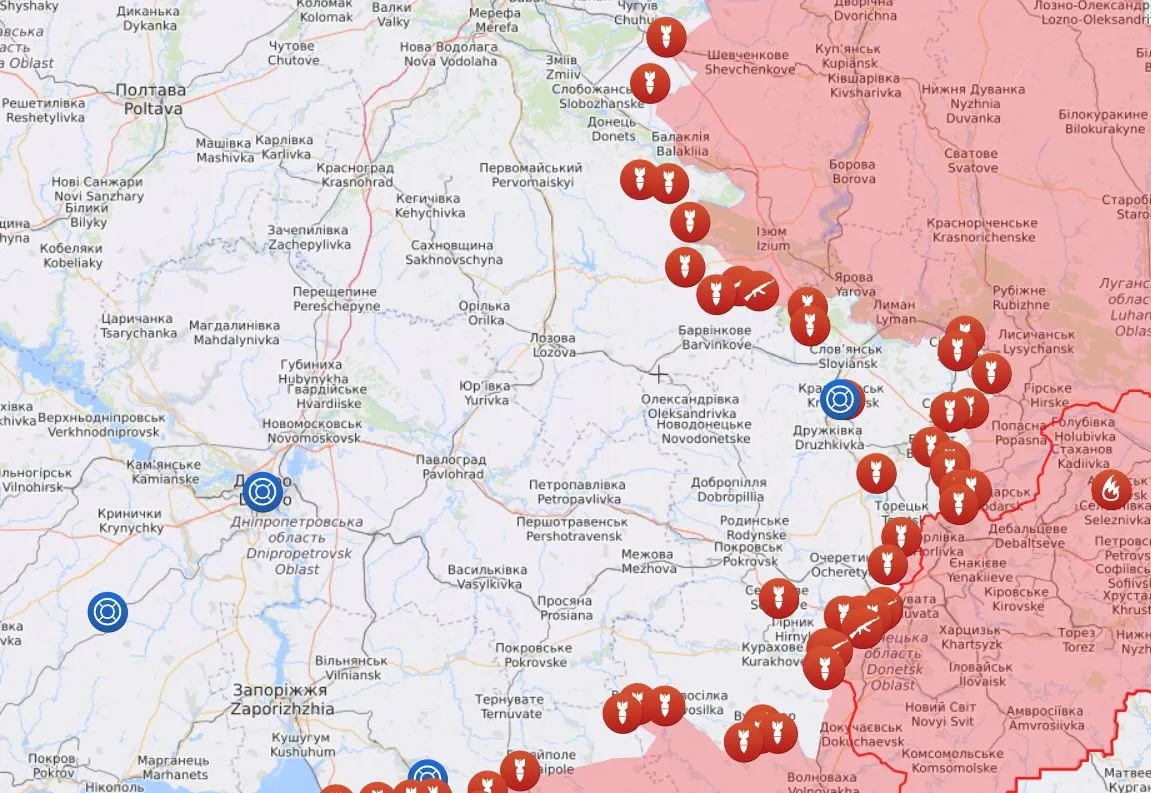 карта на донбасі карта на донбасі