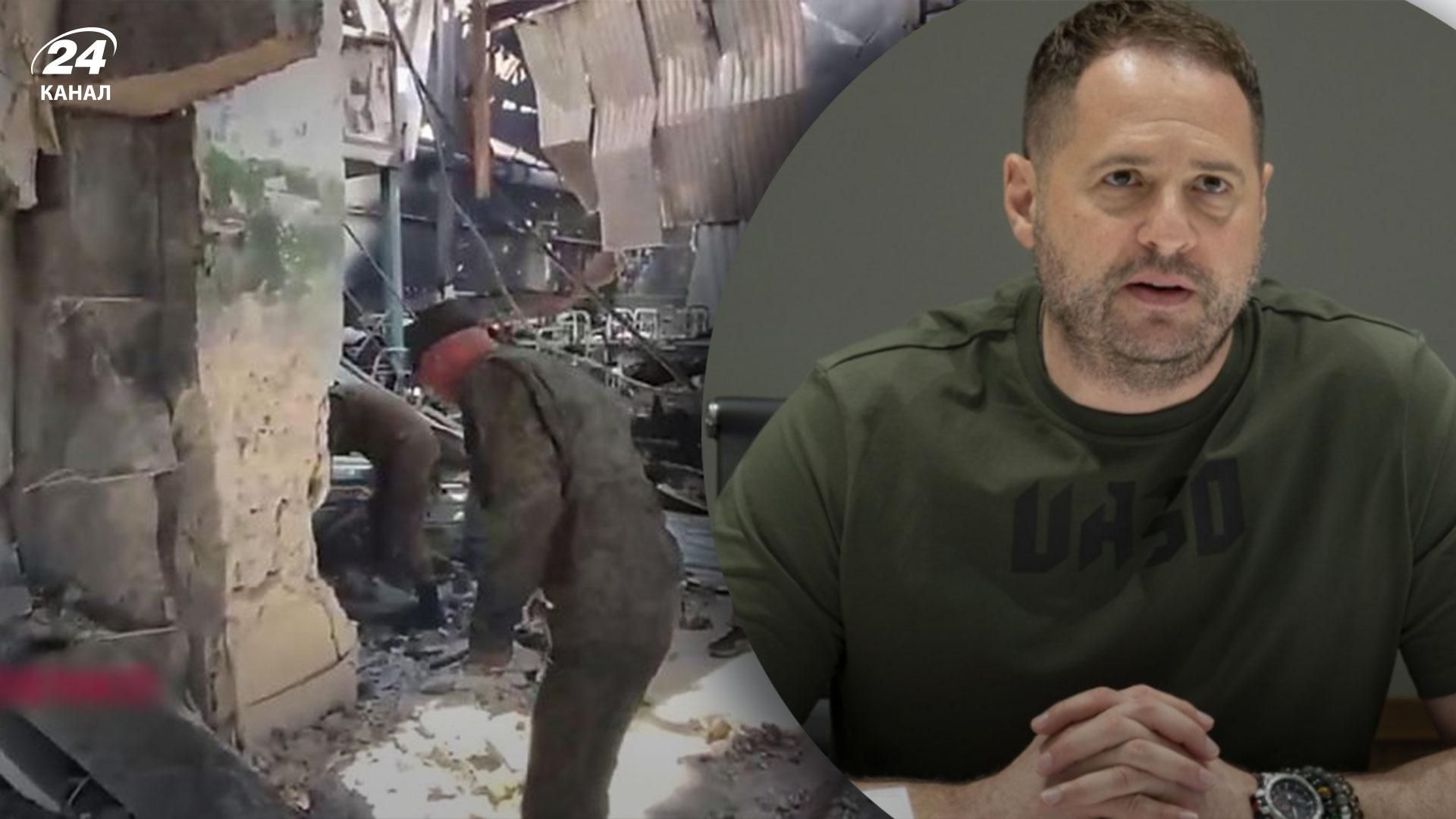 Єрмак назвав мету обстрілу росіянами колонії в Оленівці Єрмак назвав мету обстрілу росіянами колонії в Оленівці