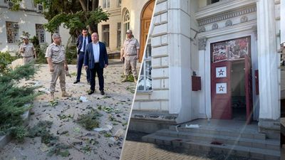 оккупанты заявили, что штаб черноморского флота атаковали с беспилотника: 5 человек пострадали