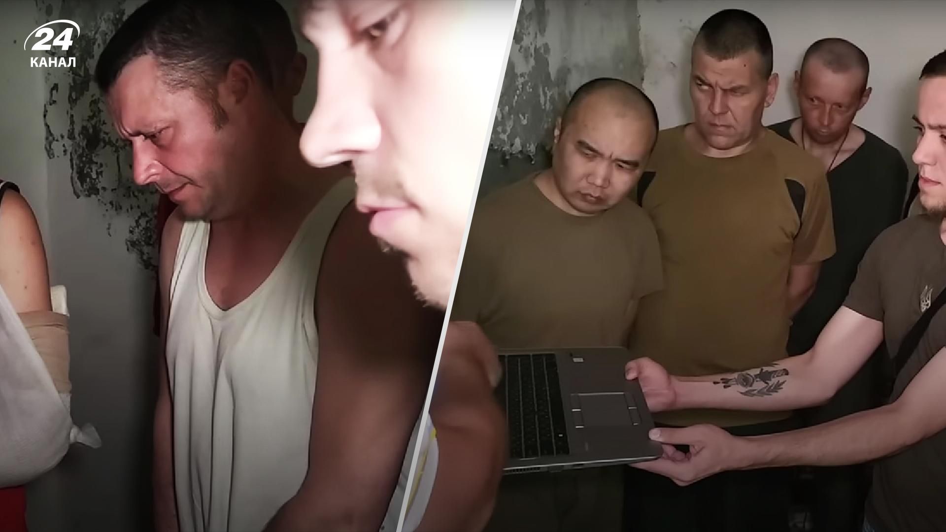 Російським полоненим показали відео із катуваннями українців – реакція