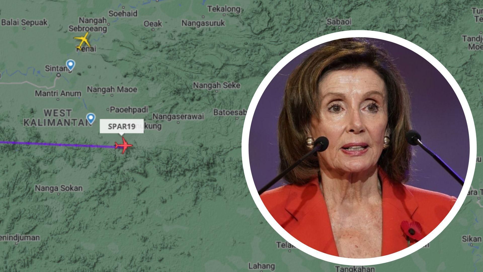 За літаком з Пелосі спостерігають 263 тисячі людей За літаком з Пелосі спостерігають 263 тисячі людей