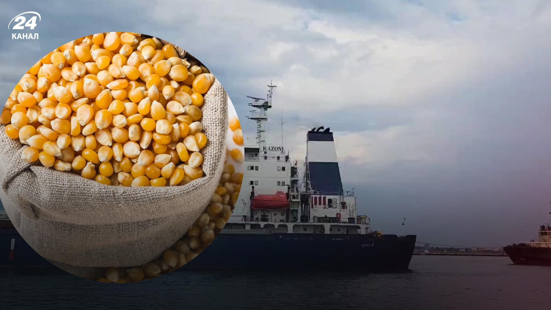Експорт зерна з України - RAZONI минув зерновий коридор і рушає до Стамбула