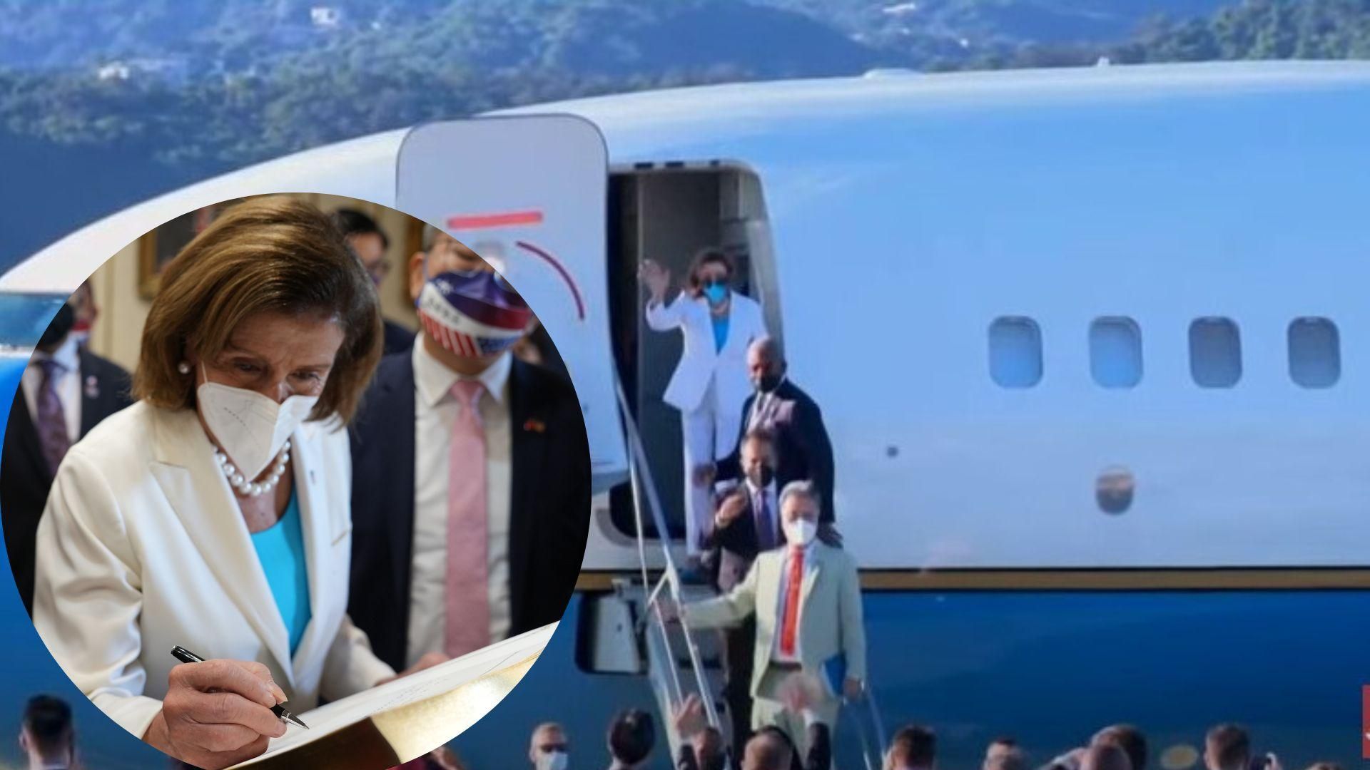 Пелоси покидает Тайвань Пелоси покидает Тайвань