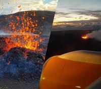 В Исландии началось извержение вулкана возле главного аэропорта страны: жуткое видео