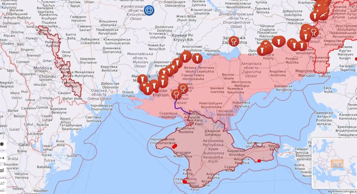 карта боевых действий 5 августа карта боевых действий 5 августа