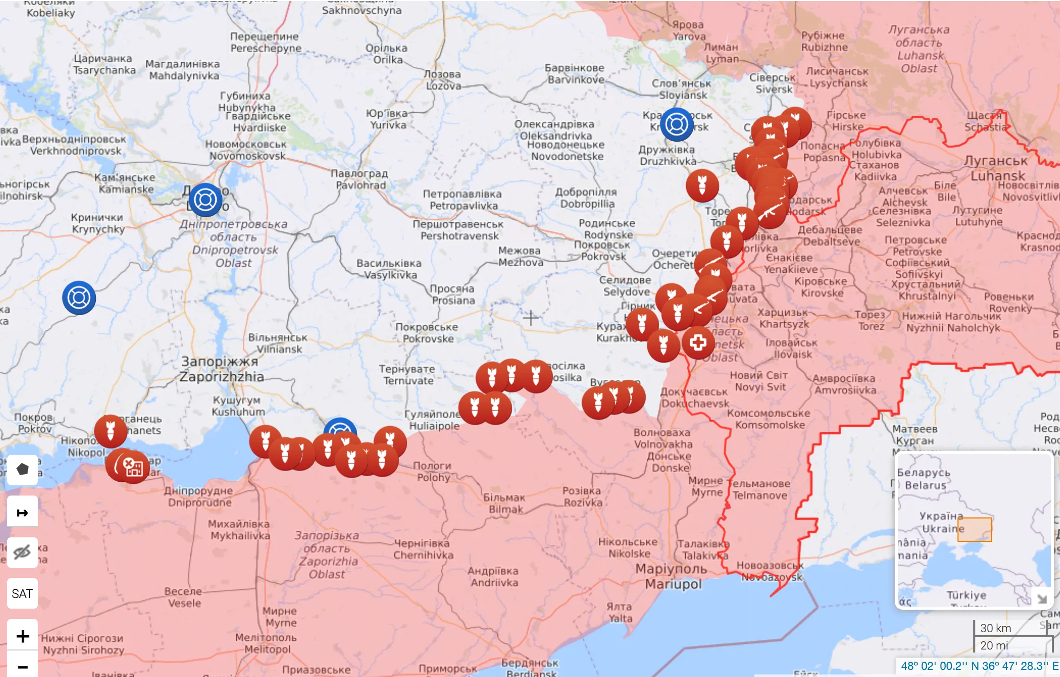 Боевые действия на Востоке Украины
