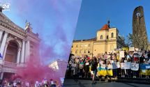 Рідні захисників "Азовсталі" провели мовчазну акцію в центрі Львова: потужні фото і відео