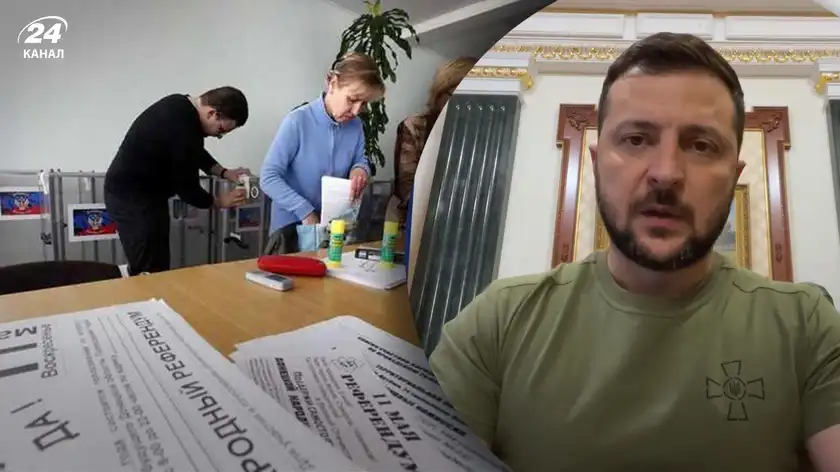 Зеленський пригрозив окупантам і зрадникам наслідками у разі організації так званих "референдумів"
