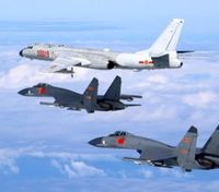 В Тайване говорят, что обнаружили 66 китайских самолетов и 14 кораблей в проливе и вокруг него