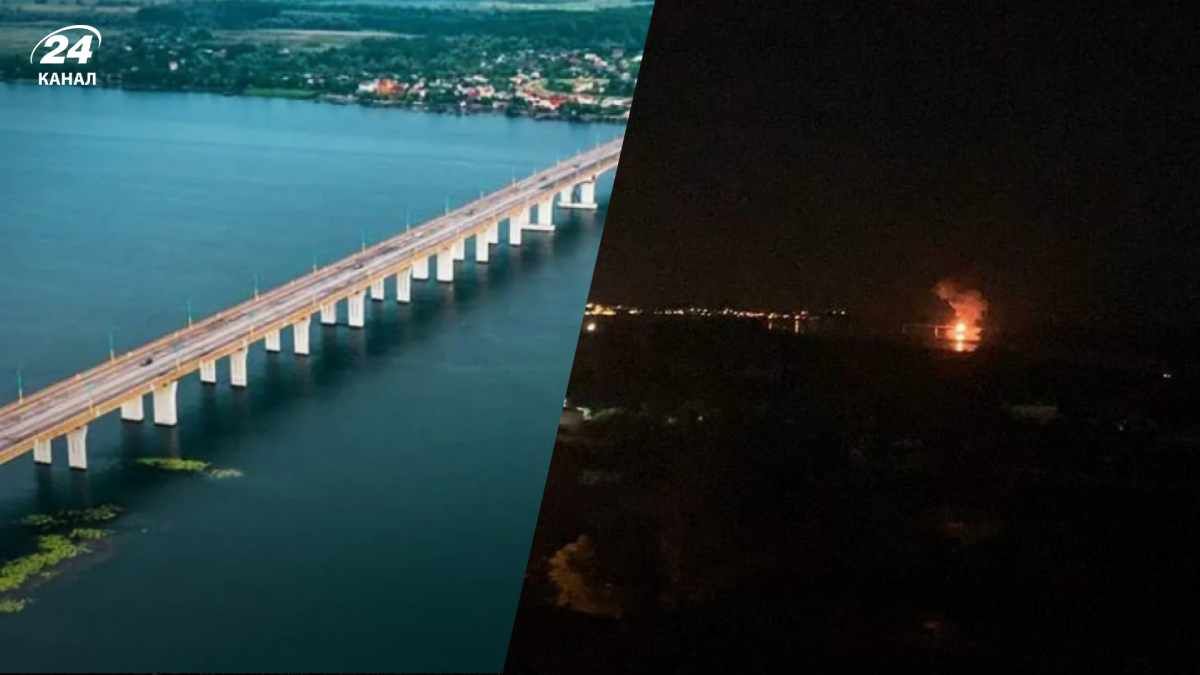Удар по Антоновскому мосту 8 августа 2022 года - реакция оккупантов - 24 Канал