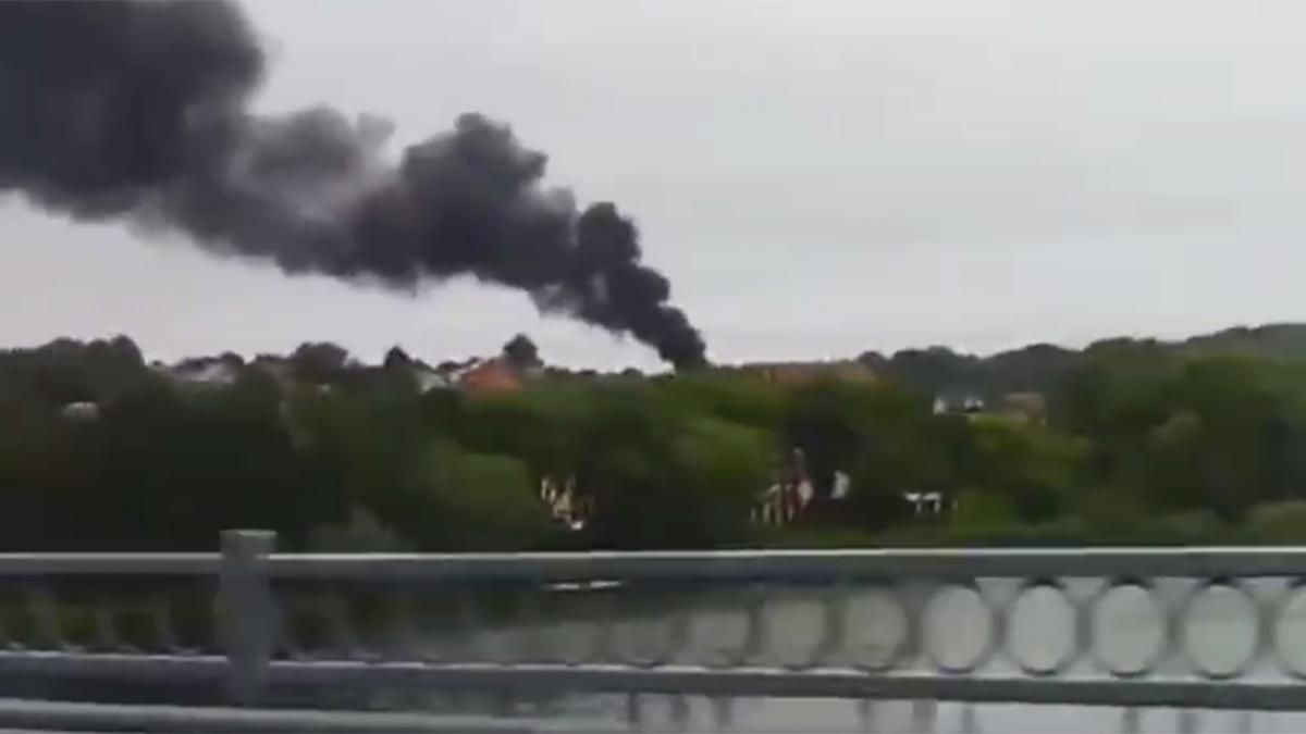 У Вінниці спалахнула пожежа, але прильотів не було – відео